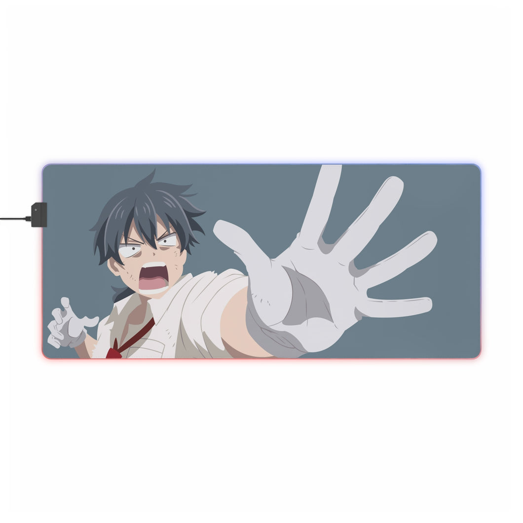 Rokudenashi Majutsu Koushi To Akashic Records Glenn Radars Tapis de souris LED RVB (tapis de bureau)