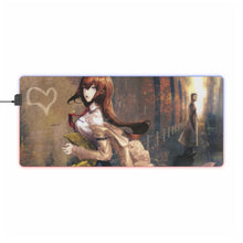 Load image into Gallery viewer, Kurisu &amp; Kyouma RGB LED Mouse Pad (Desk Mat)
