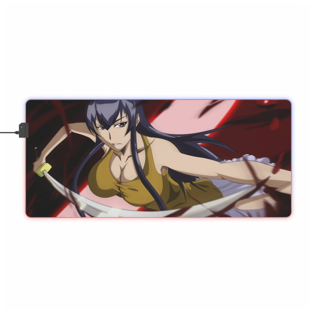 Busujima Saeko RGB LED Mouse Pad (Desk Mat)