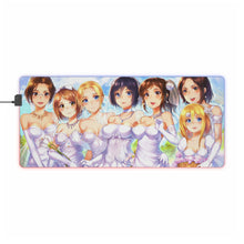 Load image into Gallery viewer, Attack on Titan girls wearing wedding dresses RGB LED Mouse Pad (Desk Mat)
