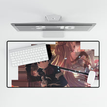 Load image into Gallery viewer, Kirito and Asuna Mouse Pad (Desk Mat)
