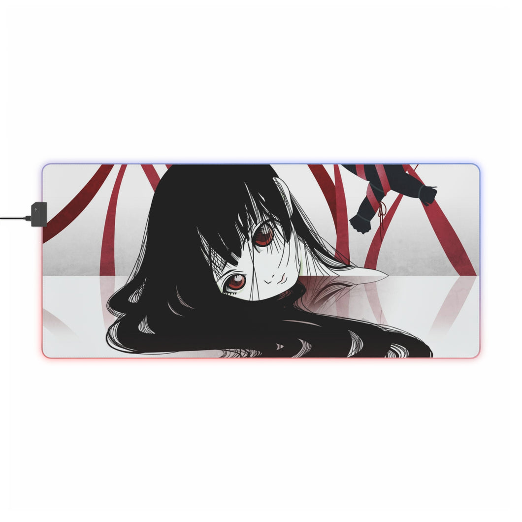 Tapis de souris LED RVB Jigoku Shōjo (tapis de bureau)