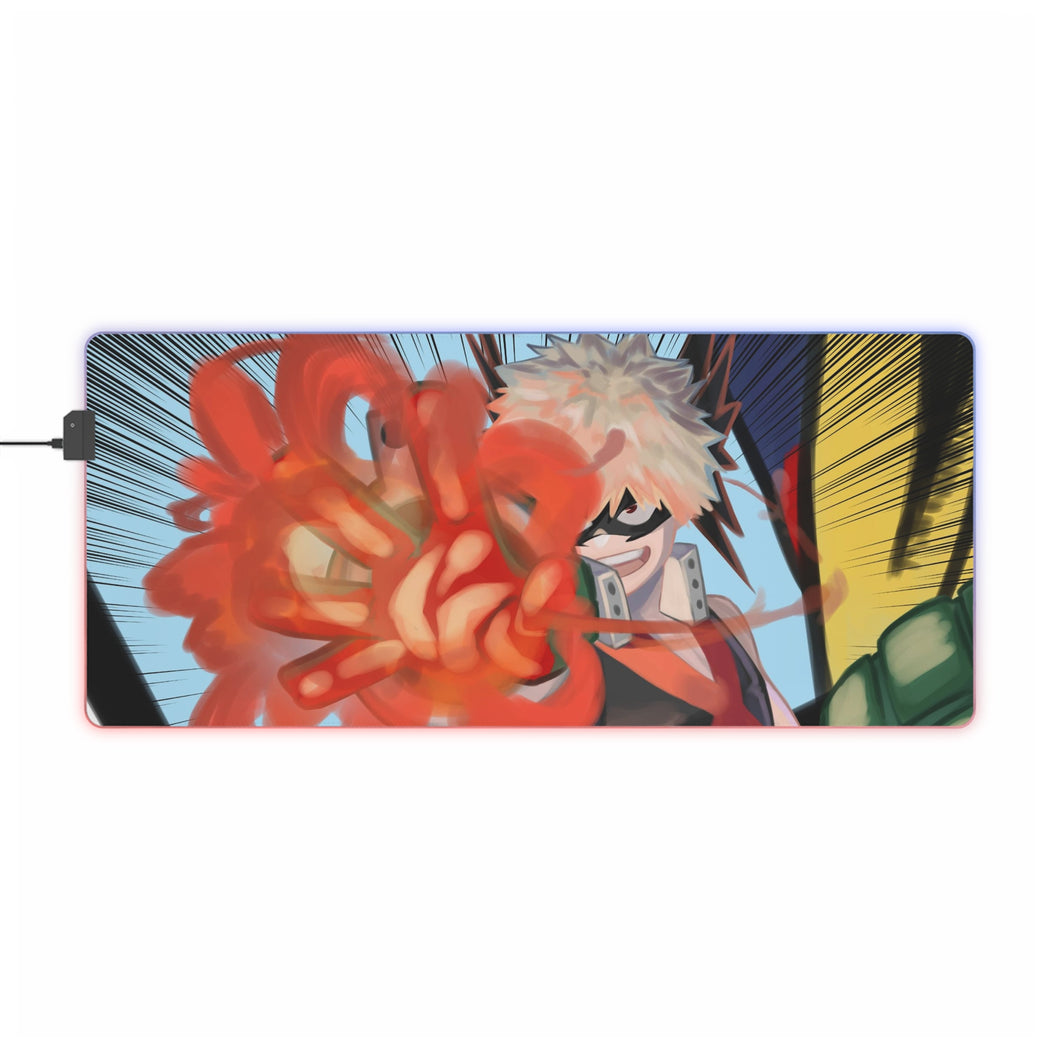 My Hero Academia Katsuki Bakugou RGB LED Mouse Pad (Desk Mat)