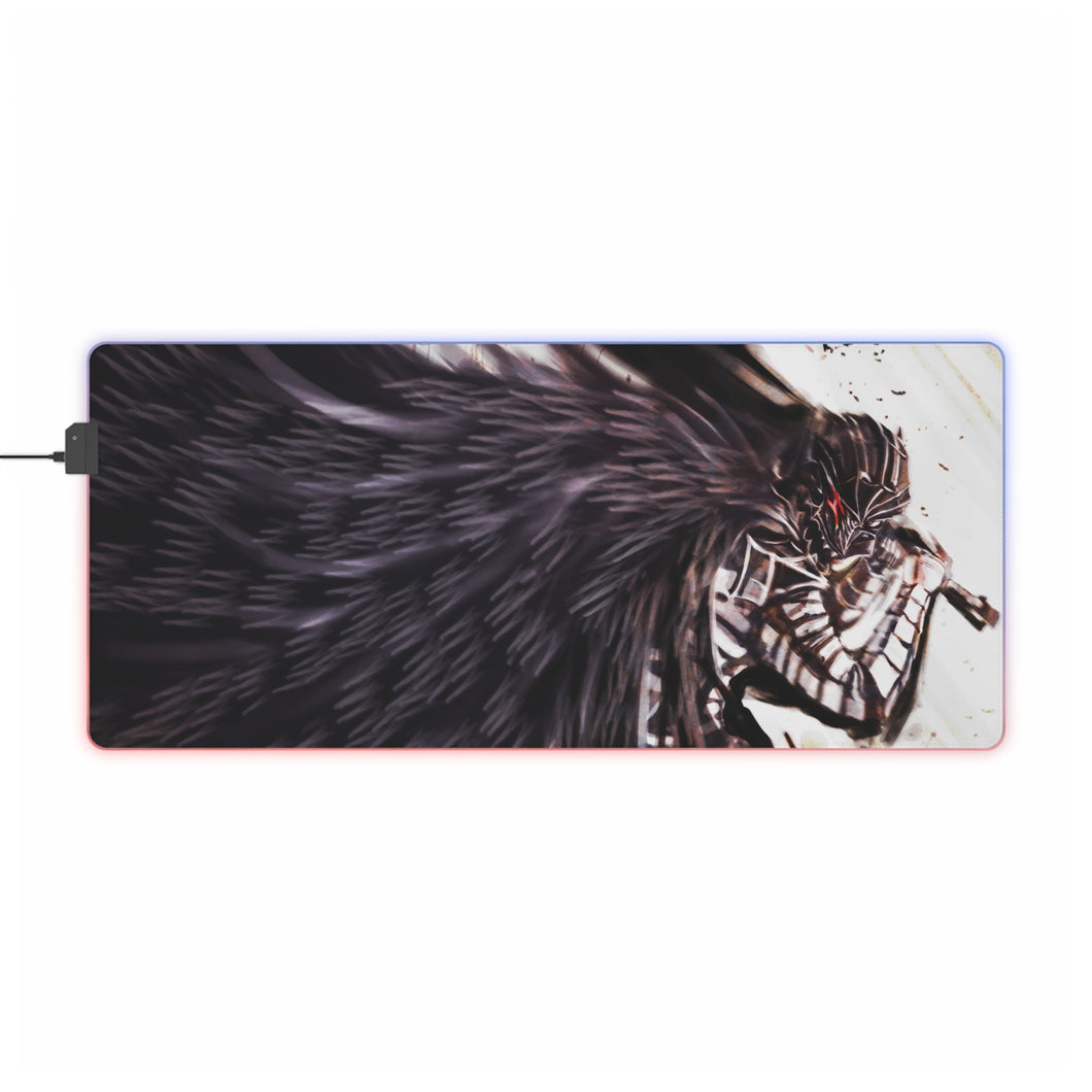 Tapis de souris LED RGB Anime Berserk (tapis de bureau)