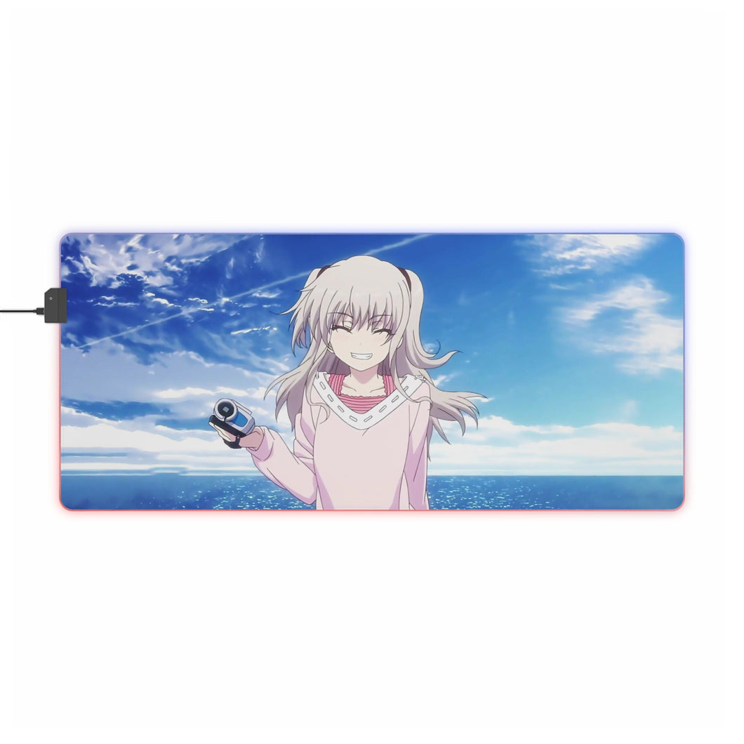 Tapis de souris LED RVB souriant Nao Tomori (tapis de bureau)