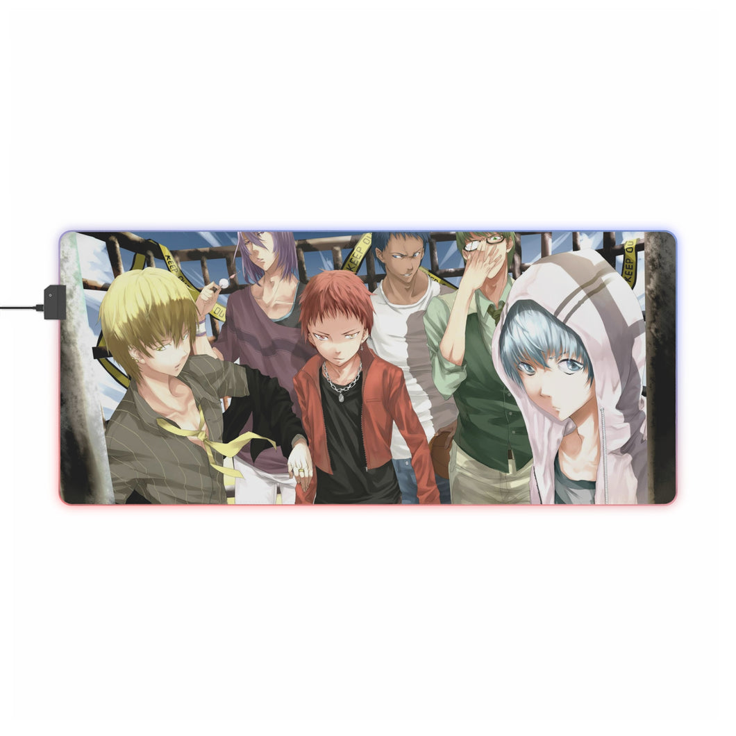 Kuroko's Basketball Tetsuya Kuroko, Daiki Aomine, Atsushi Murasakibara RGB LED Mouse Pad (alfombra de escritorio)