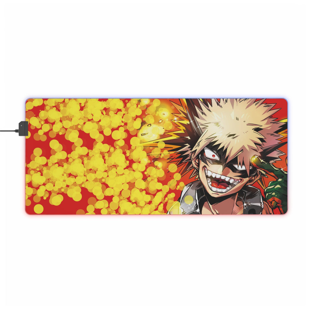 Alfombrilla de ratón (alfombrilla de escritorio) RGB LED My Hero Academia Katsuki Bakugou