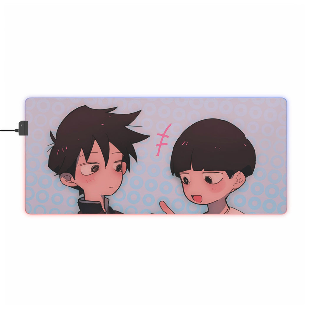 Mob Psycho 100 Shigeo Kageyama, Ritsu Kageyama RGB LED Mouse Pad (Desk Mat)