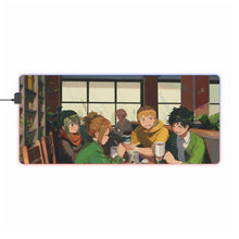 Cargar imagen en el visor de la galería, My Hero Academia Izuku Midoriya, Katsuki Bakugou, Tsuyu Asui RGB LED Mouse Pad (Desk Mat)
