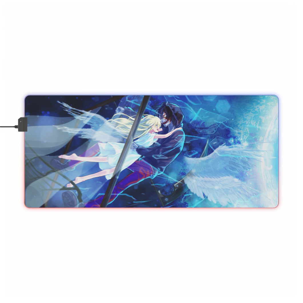 Tapis de souris LED RVB Angels Of Death Rachel Gardner (tapis de bureau)