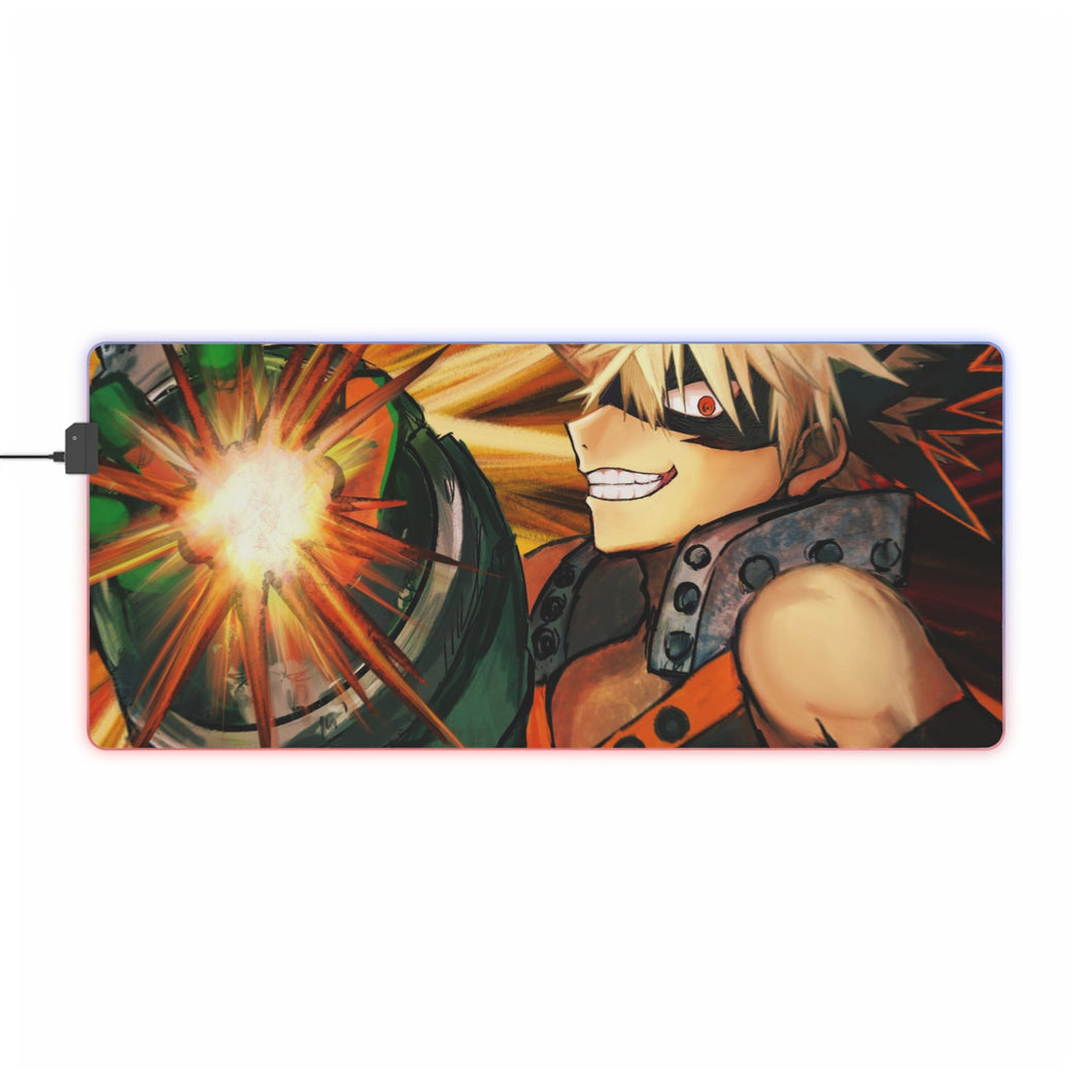 My Hero Academia Katsuki Bakugou RGB LED Mouse Pad (Desk Mat)