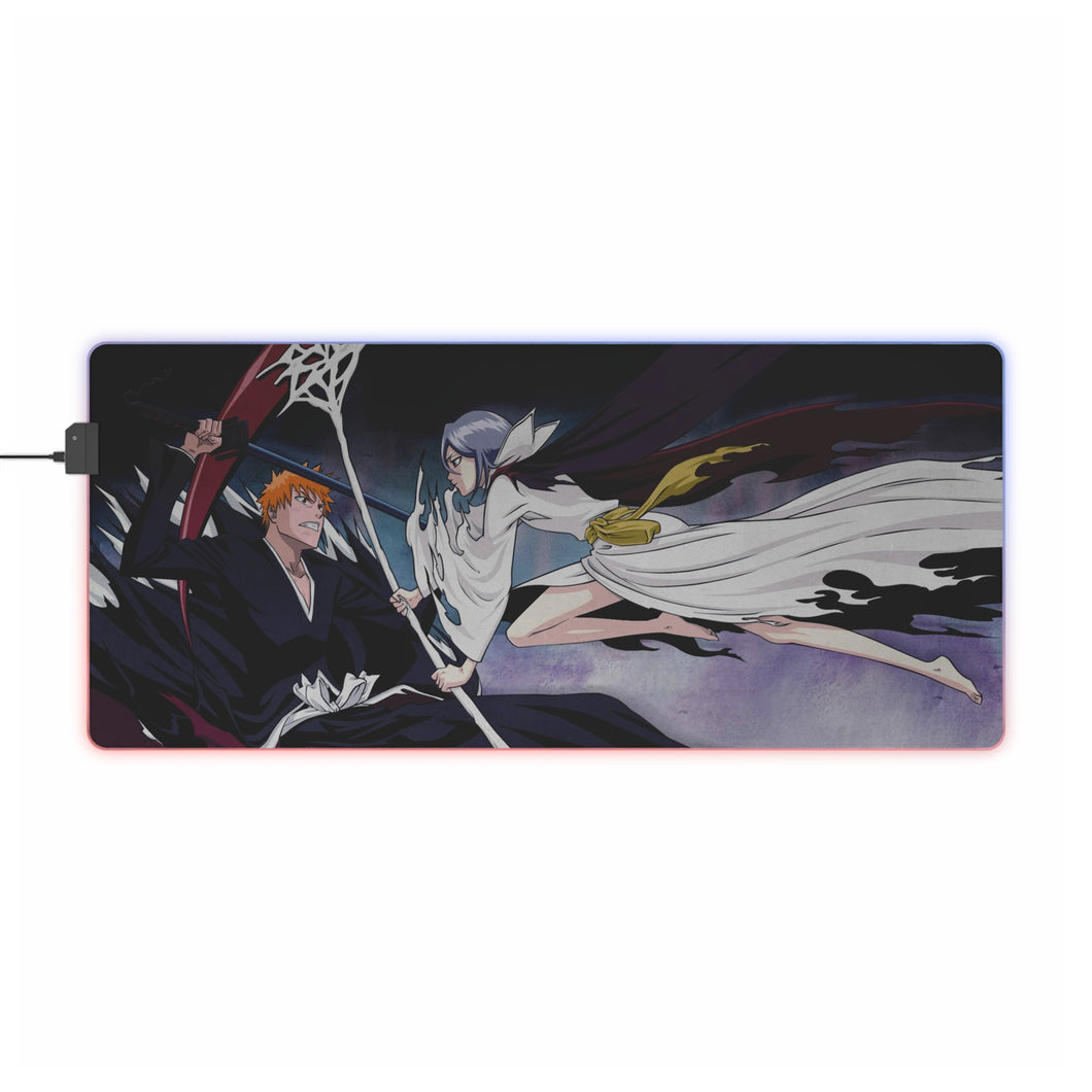 Ichigo vs Dark Rukia RGB LED Mouse Pad (Desk Mat)