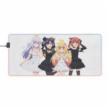 Cargar imagen en el visor de la galería, Gabriel DropOut Satanichia Kurumizawa Mcdowell, Gabriel Tenma White, Vignette Tsukinose April, Raphiel Shiraha Ainsworth RGB LED Mouse Pad (Desk Mat)
