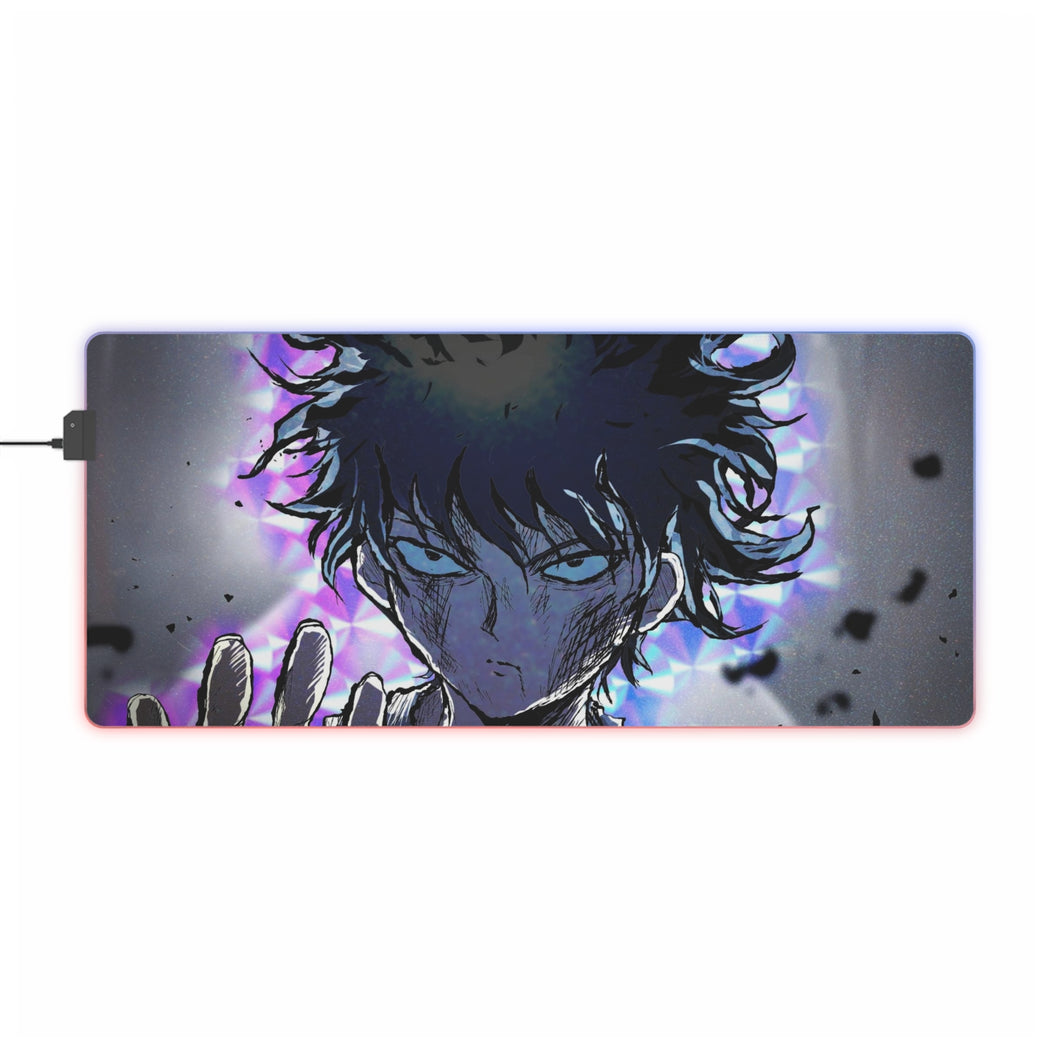 Tapis de souris LED RGB Mob Psycho 100 Shigeo Kageyama (tapis de bureau)