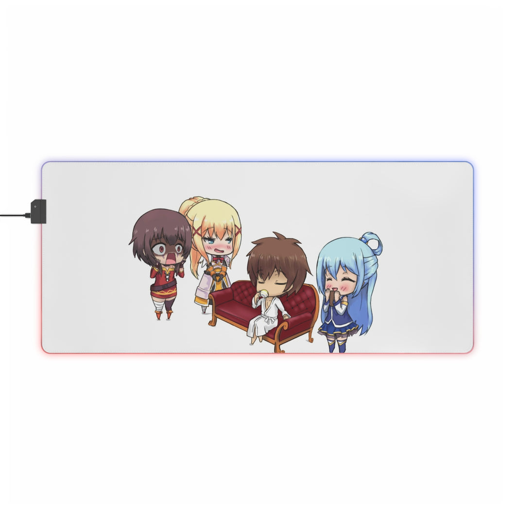 KonoSuba - God’s blessing on this wonderful world!! RGB LED Mouse Pad (Desk Mat)