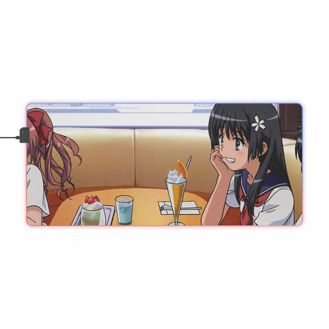 A Certain Magical Index Mikoto Misaka, Kuroko Shirai RGB LED Mouse Pad (Desk Mat)