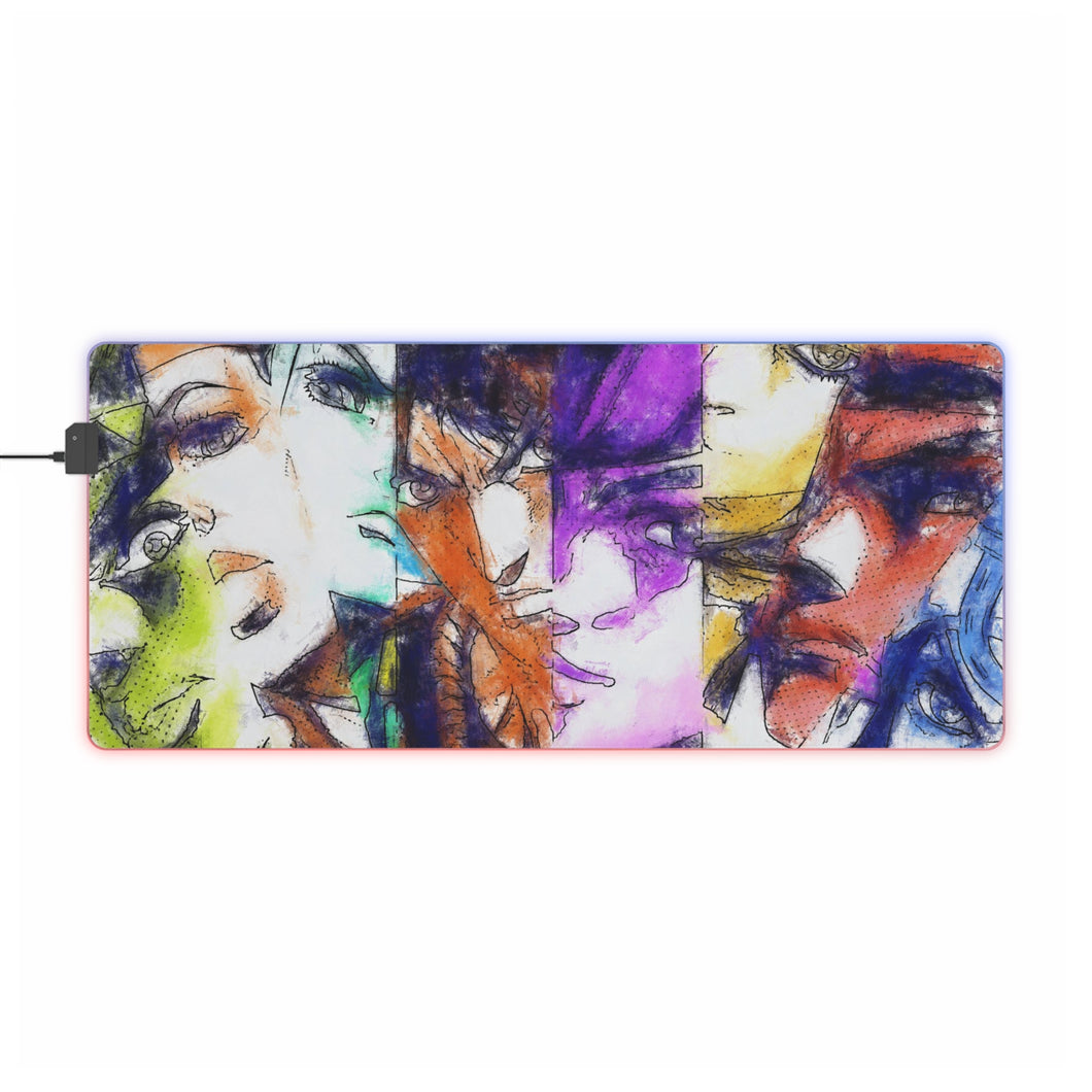 Anime Jojo's Bizarre Adventure RGB LED Mouse Pad (Desk Mat)