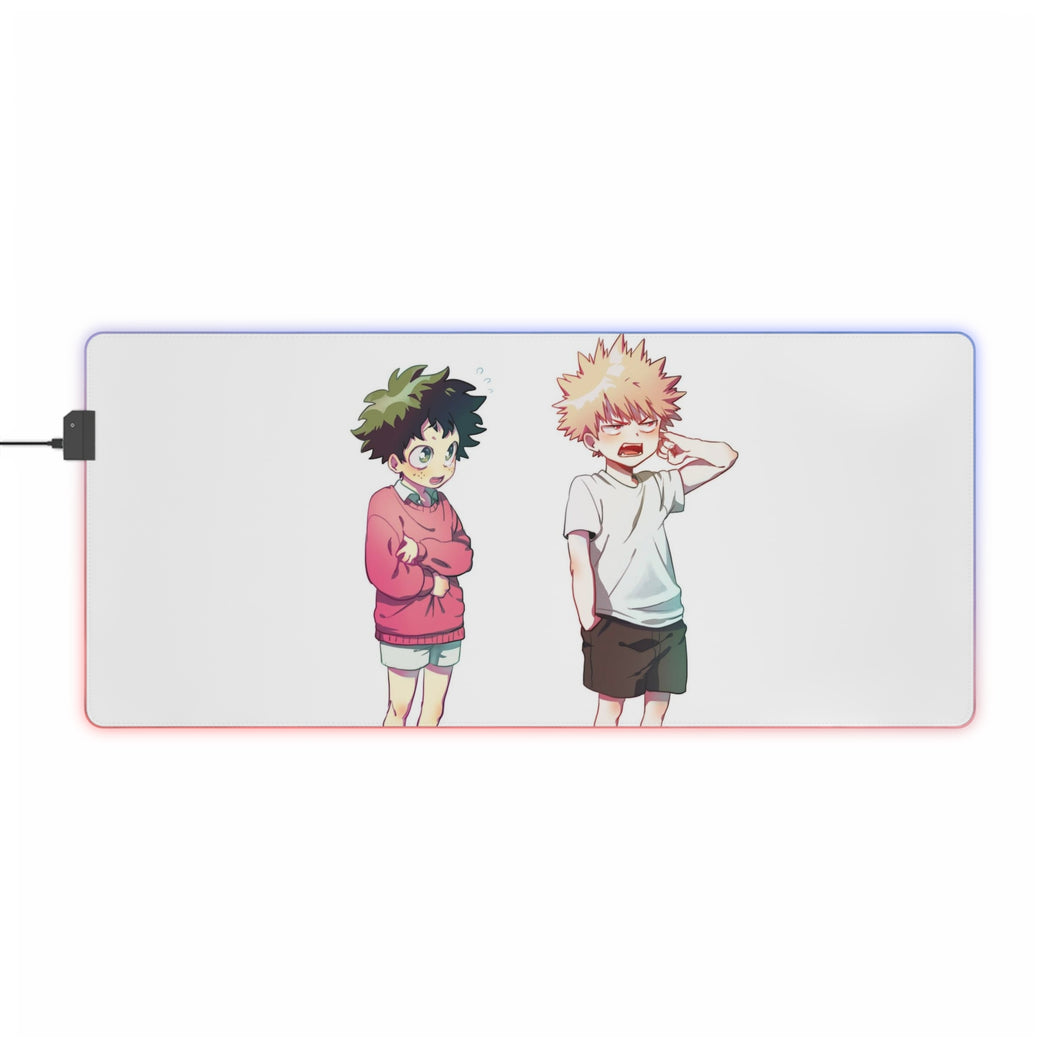 My Hero Academia Izuku Midoriya, Katsuki Bakugou RGB LED Mouse Pad (Desk Mat)