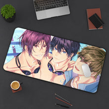 Charger l&#39;image dans la galerie, Free! Rin Matsuoka, Makoto Tachibana, Haruka Nanase Mouse Pad (Desk Mat) On Desk
