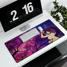 Charger l&#39;image dans la galerie, Erza Scarlet - Sakura Fantasy Mountain Mouse Pad (Desk Mat) With Laptop
