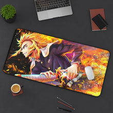 Cargar imagen en el visor de la galería, Demon Slayer: Kimetsu No Yaiba Mouse Pad (Desk Mat) On Desk
