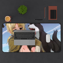 Cargar imagen en el visor de la galería, Spice And Wolf Mouse Pad (Desk Mat) With Laptop
