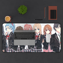 Cargar imagen en el visor de la galería, My Teen Romantic Comedy SNAFU Hachiman Hikigaya, Yukino Yukinoshita, Yui Yuigahama, Saki Kawasaki Mouse Pad (Desk Mat) With Laptop
