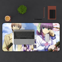 Load image into Gallery viewer, Angel Beats! Kanade Tachibana, Yuri Nakamura, Yuzuru Otonashi Mouse Pad (Desk Mat) With Laptop
