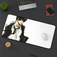 Load image into Gallery viewer, Shinya Kogami Serious Mouse Pad (Desk Mat) On Desk
