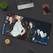 Cargar imagen en el visor de la galería, Tokyo Revengers Takemichi Hanagaki, Chifuyu Matsuno, Keisuke Baji, Kazutora Hanemiya Mouse Pad (Desk Mat) On Desk
