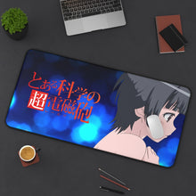 Load image into Gallery viewer, A Certain Scientific Railgun Mouse Pad (Desk Mat) On Desk
