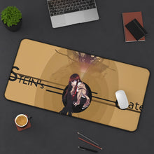 Load image into Gallery viewer, Makise Kurisu Mouse Pad (Desk Mat) On Desk
