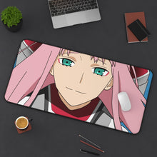 Load image into Gallery viewer, Zero Two Mouse Pad (Desk Mat) On Desk
