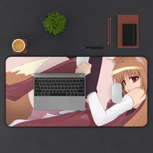 Load image into Gallery viewer, Spice And Wolf Mouse Pad (Desk Mat) With Laptop
