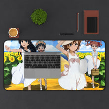 Load image into Gallery viewer, A Certain Scientific Railgun Mikoto Misaka, Kuroko Shirai, Ruiko Saten Mouse Pad (Desk Mat) With Laptop
