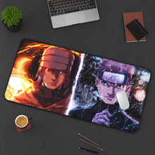 Load image into Gallery viewer, Sasuke (Moon Of Six Paths) and Naruto (Sun Of Six Paths) Mouse Pad (Desk Mat) On Desk
