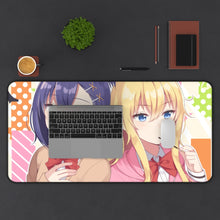 Load image into Gallery viewer, Gabriel DropOut Gabriel Tenma White, Vignette Tsukinose April Mouse Pad (Desk Mat) With Laptop
