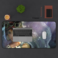 Cargar imagen en el visor de la galería, Girl and Her Protector Mouse Pad (Desk Mat) With Laptop
