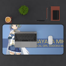 Load image into Gallery viewer, Puella Magi Madoka Magica Sayaka Miki Mouse Pad (Desk Mat) With Laptop
