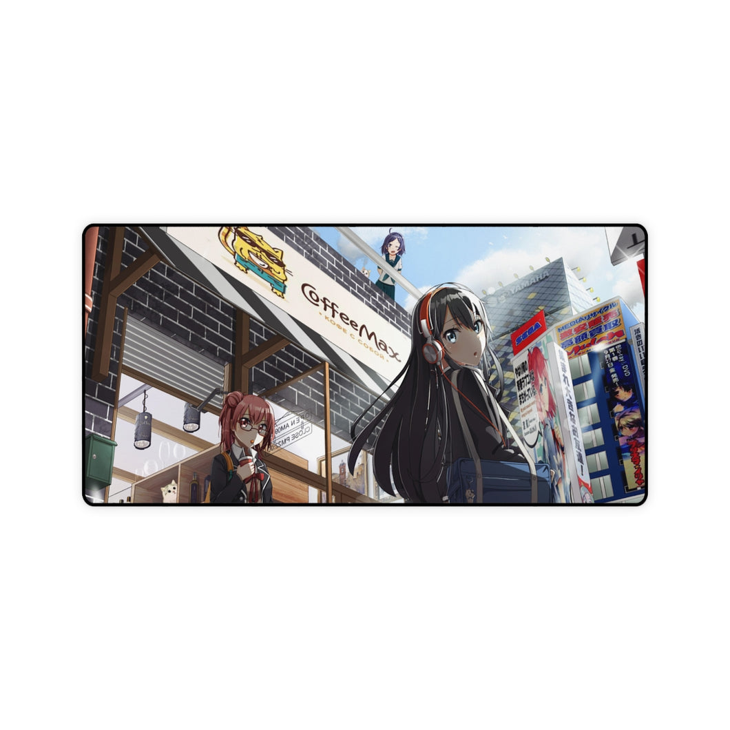 My Teen Romantic Comedy SNAFU Hachiman Hikigaya, Yukino Yukinoshita, Yui Yuigahama, Komachi Hikigaya Mouse Pad (Desk Mat)