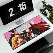 Load image into Gallery viewer, High School DxD Rias Gremory, Issei Hyoudou, Asia Argento Mouse Pad (Desk Mat) With Laptop
