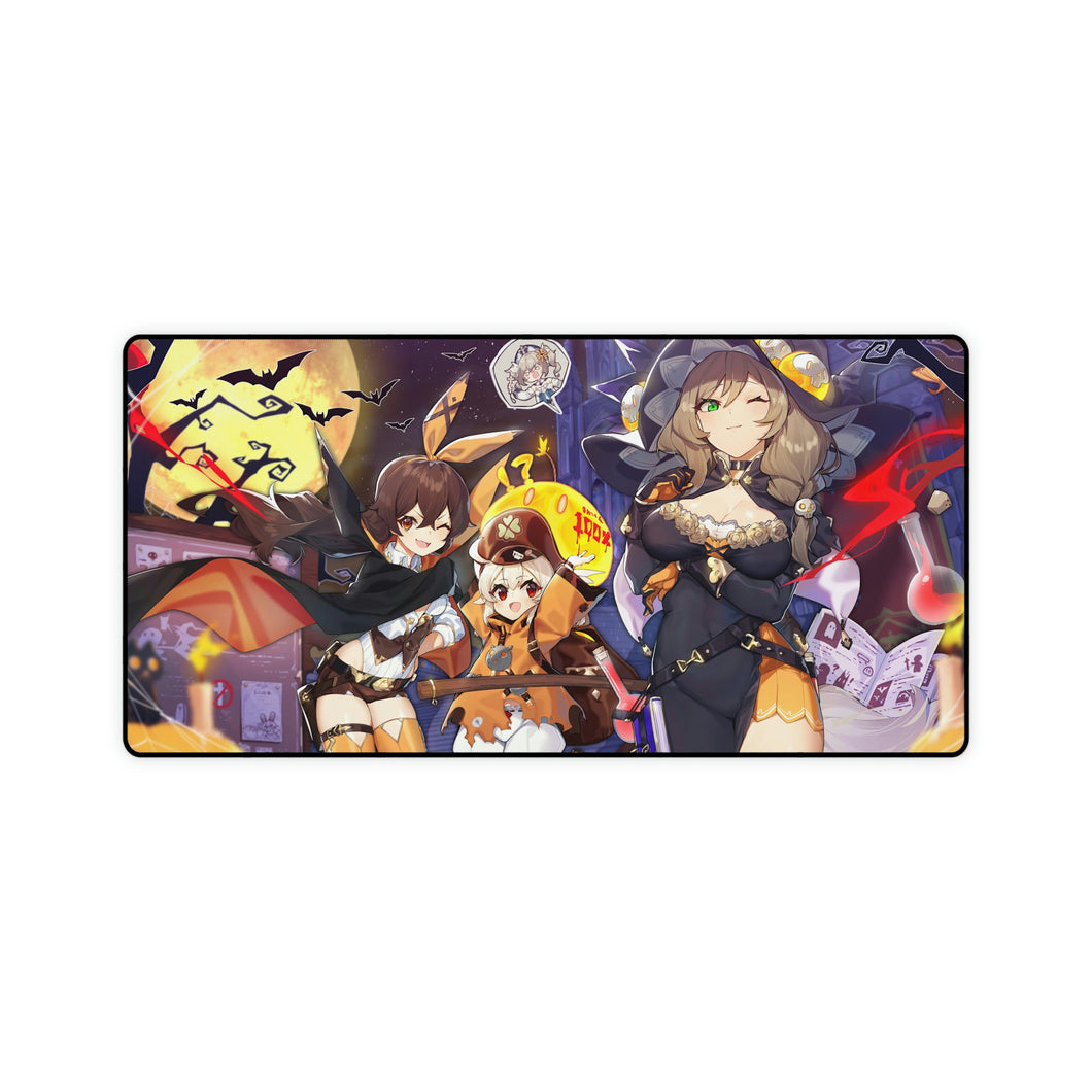 Genshin Impact, Halloween, Costume, Anime, Girls, 8K, #3.3033 Mouse Pad (Desk Mat)