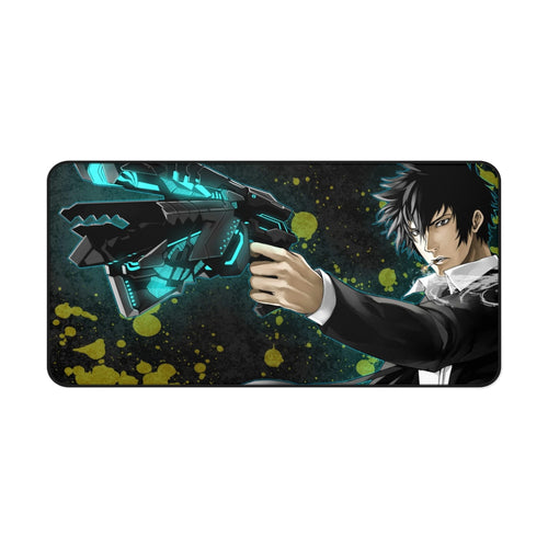 Shinya Kogami With His dominator Mouse Pad (Desk Mat)