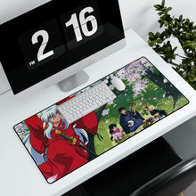 Load image into Gallery viewer, InuYasha Mouse Pad (Desk Mat) With Laptop
