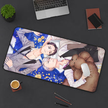 Load image into Gallery viewer, Yuri!!! On Ice Victor Nikiforov, Yuuri Katsuki Mouse Pad (Desk Mat) On Desk
