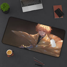 Load image into Gallery viewer, Zenitsu Agatsuma Mouse Pad (Desk Mat) On Desk
