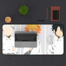 Charger l&#39;image dans la galerie, The Promised Neverland Ray, Norman, Emma Mouse Pad (Desk Mat) With Laptop
