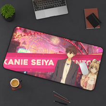 Cargar imagen en el visor de la galería, Amagi Brilliant Park Isuzu Sento, Seiya Kanie Mouse Pad (Desk Mat) On Desk
