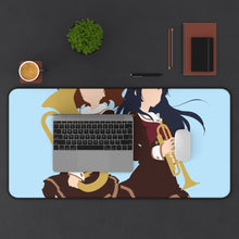 Cargar imagen en el visor de la galería, Sound! Euphonium Kumiko Oumae, Reina Kousaka Mouse Pad (Desk Mat) With Laptop
