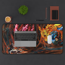 Cargar imagen en el visor de la galería, Demon Slayer: Kimetsu No Yaiba Mouse Pad (Desk Mat) With Laptop
